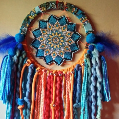 ATRAPASUEÑO MANDALA MULTICOLOR