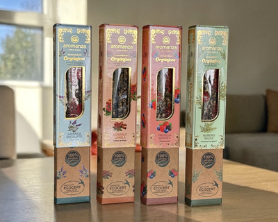 Sahumerio Organico India x8 - Aromanza