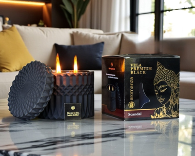 Vela Aromatica Premium Black - Aromanza