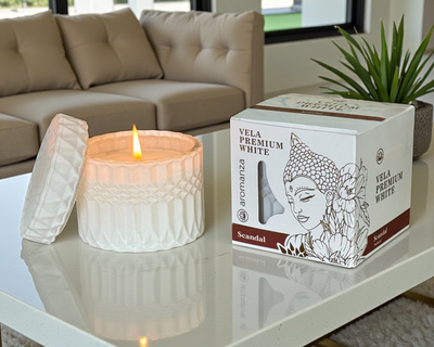Vela Aromatica Premium White - Aromanza