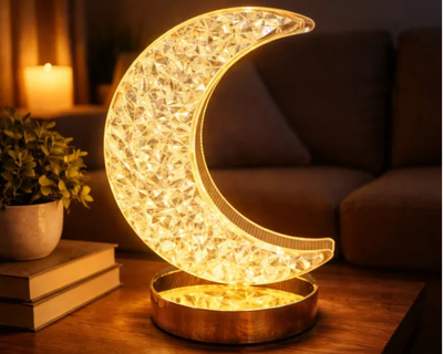 LAMPARA TACTIL LUNA 19.5x4x19