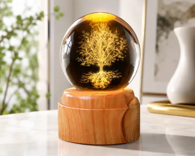 Esfera 3D Giratoria N42 - Arbol De La Vida
