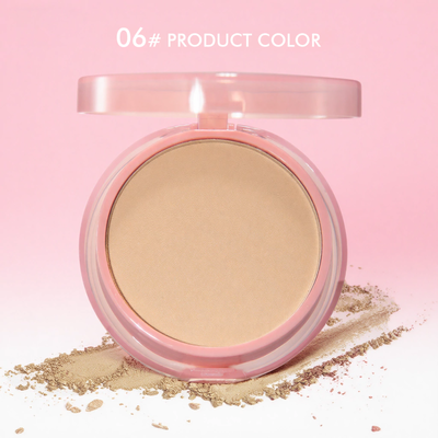 Polvo Compacto con espejo y esponjita Tono 6 - Tei Cosmética