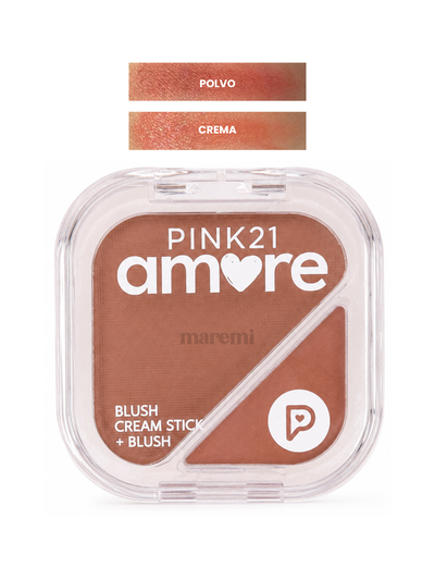 Rubor DÚO (Polvo y Crema) Tono 2 - Pink21