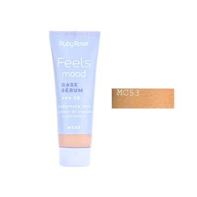 Base Cobertura Leve Semi-Mate Tono MC53 - Feels Mood / Ruby Rose