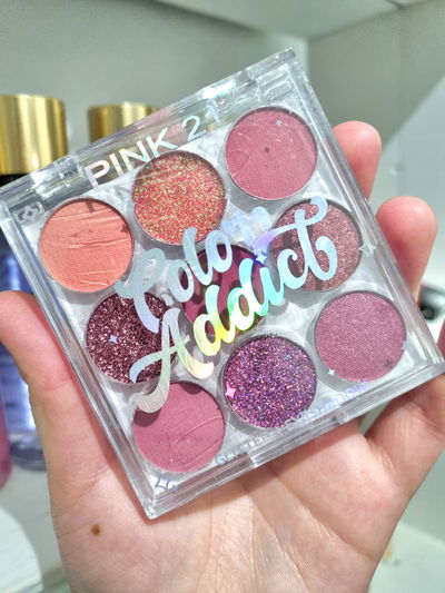 Paleta de Sombras + Glitter - Pink 21