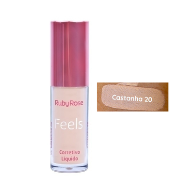 Corrector Líquido Tono Castanha 20 - Feels / Ruby Rose