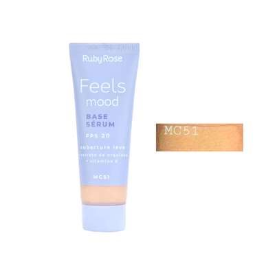 Base Cobertura Leve Semi-Mate Tono MC51 - Feels Mood / Ruby Rose