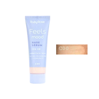 Base Cobertura Leve Semi-Mate Tono C00 - Feels Mood / Ruby Rose