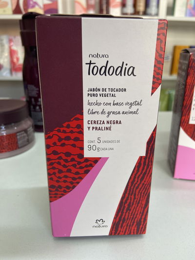 Jabones tododia cereza negra y praline 5 unidades 
