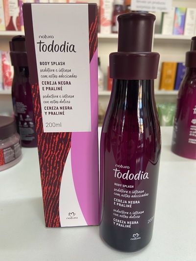 Body splash tododia cereza negra y praline 200ml