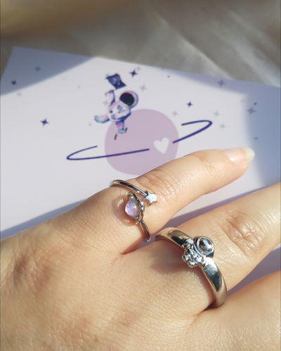Anillos Astronauta & Saturno
