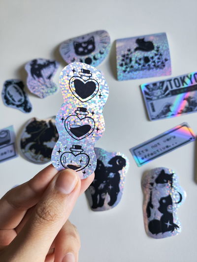 Sticker Holo Heart Potions