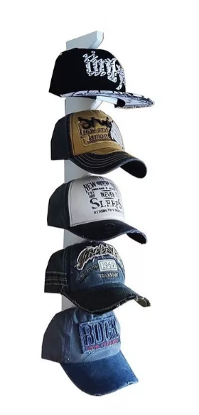 Organizador 5 Perchero Exhibidor Gorras Gorros Caps Trucker