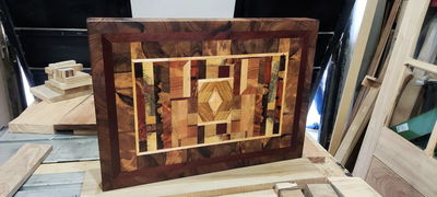 Tabla end grain cubista