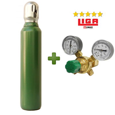 ¡COMBO! Tubo Nitrógeno 1 m³ + Regulador Alta Presión