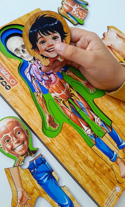 CONOCIENDO MI CUERPO - Rompecabezas en 4 niveles 