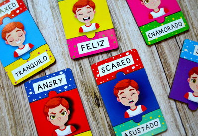 PUZZLE EMOCIONES Inglés/ Castellano 