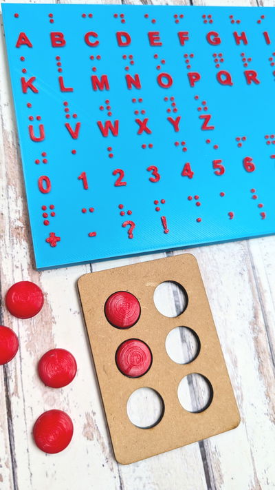 ABECEDARIO EN BRAILE + MÓDULO GENERADOR