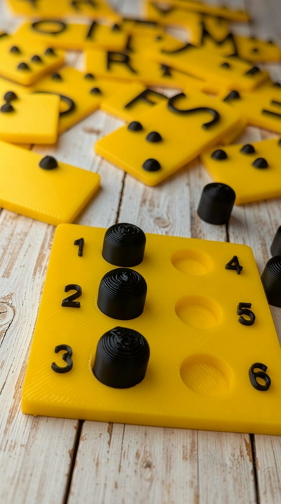 FICHAS ABECEDARIO TINTA Y BRAILLE + MÓDULO GENERADOR