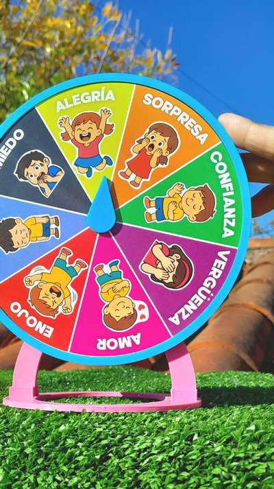 RULETA DE LAS EMOCIONES con viñeta expresiva