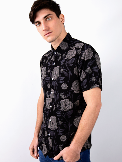 Camisa Hawái Flores