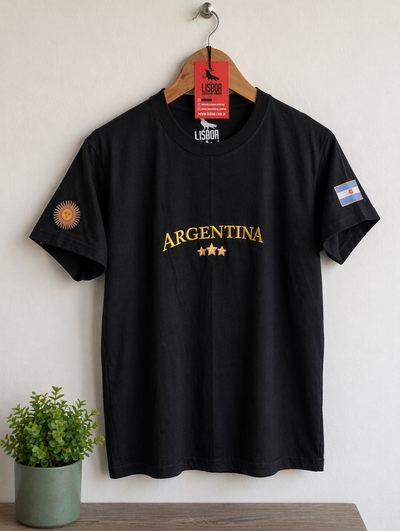 REMERA ARGENTINA NEGRA 