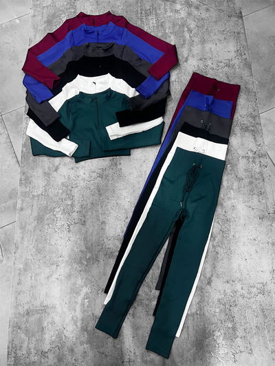 Calza cordón con frunce bordo L❤️