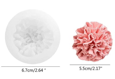 Molde de Silicona Flor Clavel bm2957