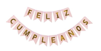 Banderín Cartel Feliz Cumpleaños 