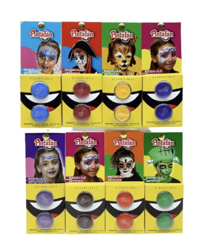 Maquillaje Artístico Pintafan presentación dúos de 4 gr.