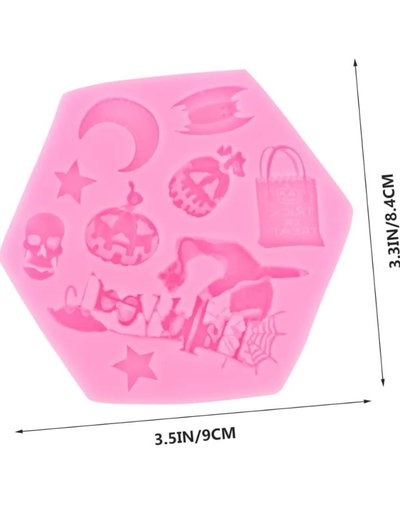 HALLOWEEN Molde Silicona Figuras TEMATICAS HALLOWEEN bm1845 REPOSTERIA DECORACION
