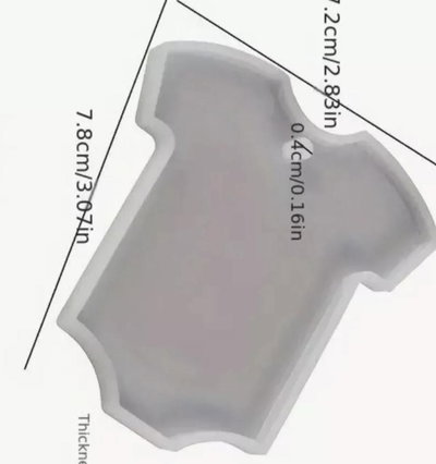 Molde de Silicona Body Bebé  VELA RESINA YESO