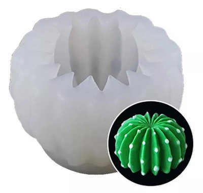 Molde de Silicona de Suculenta Cactus L7 CEMENTO YESO VELA