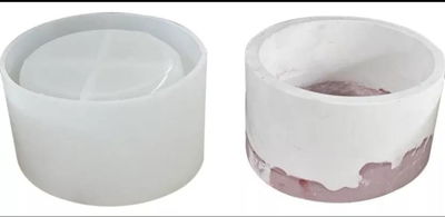 Molde de Silicona Contenedor /maceta grande XL  lisa 3258
