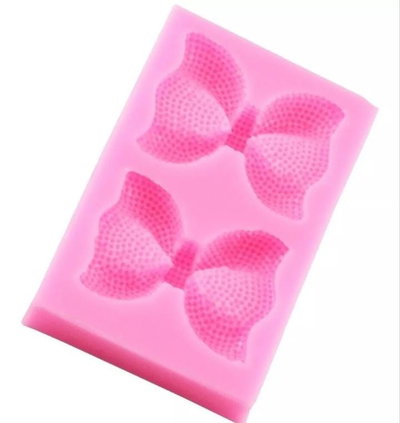 Molde de Silicona Moño con Relieve de Puntos x 2  1199 REPOSTERIA DECORACION