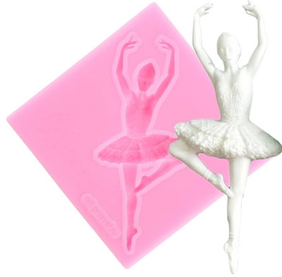Molde de Silicona Bailarina de Ballet Mediano 