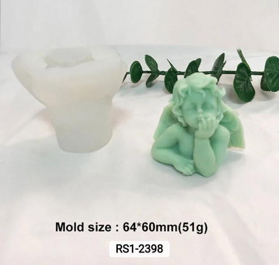 Molde de Silicona ANGEL YESO VELA CEMENTO