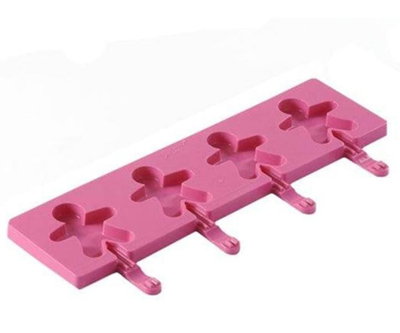 NAVIDAD Molde de Silicona Paleta Muñeco de Jengibre x4 REPOSTERIA DECORACION