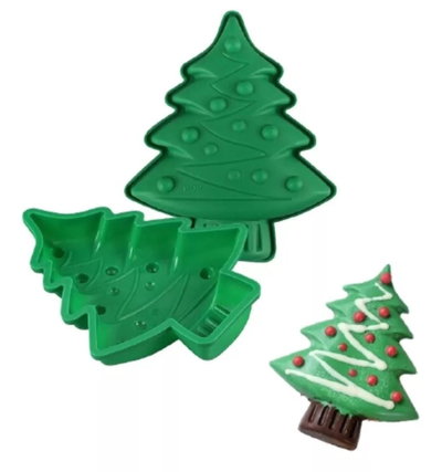 NAVIDAD Molde de Silicona Pino Arbolito de Navidad REPOSTERIA DECORACION