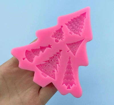 Molde de Silicona Pinitos/ Arbolitos de Navidad