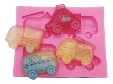 Molde de Silicona Auto/ Taxi/ Camión REPOSTERIA DECORACION