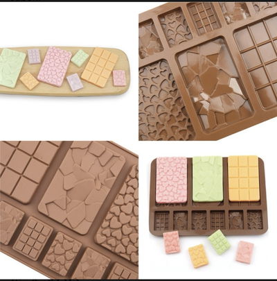 Molde de Silicona Mini tabletas / Mini Chocolate 