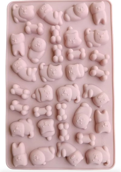 Molde de Silicona Miniatura Mascota Gato/ Perrito Chocolate Gelatina REPOSTERIA DECORACION