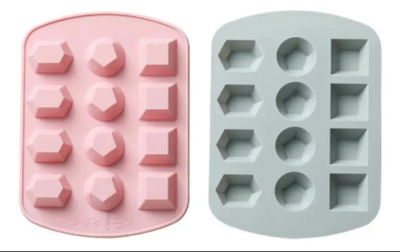 Molde de Silicona  Diamantes x12 REPOSTERIA DECORACION