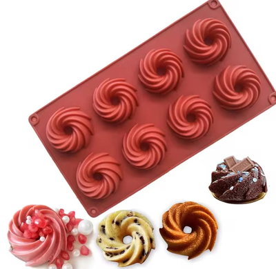 Molde de Silicona Mini Budín /Savarín REPOSTERIA DECORACION