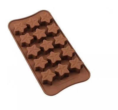 NAVIDAD Molde de silicona Bombón Estrellas Gorditas REPOSTERIA DECORACION