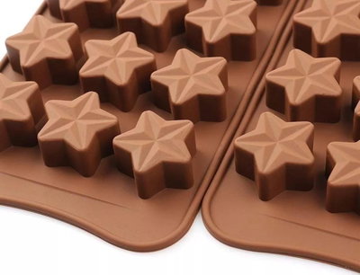 NAVIDAD Molde de silicona Bombón Estrellas Gorditas REPOSTERIA DECORACION