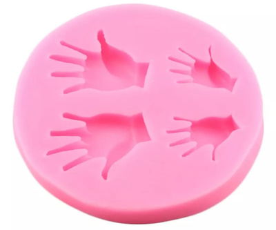 Molde silicona De 2 Pares de mano.