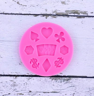 Molde de Silicona Póker  REPOSTERIA DECORACION